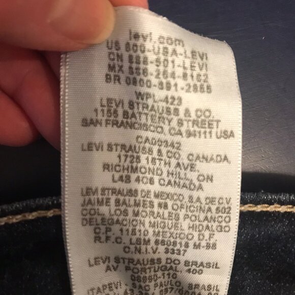 levi's too superlow 524 jeans 3M - Picture 8 of 8